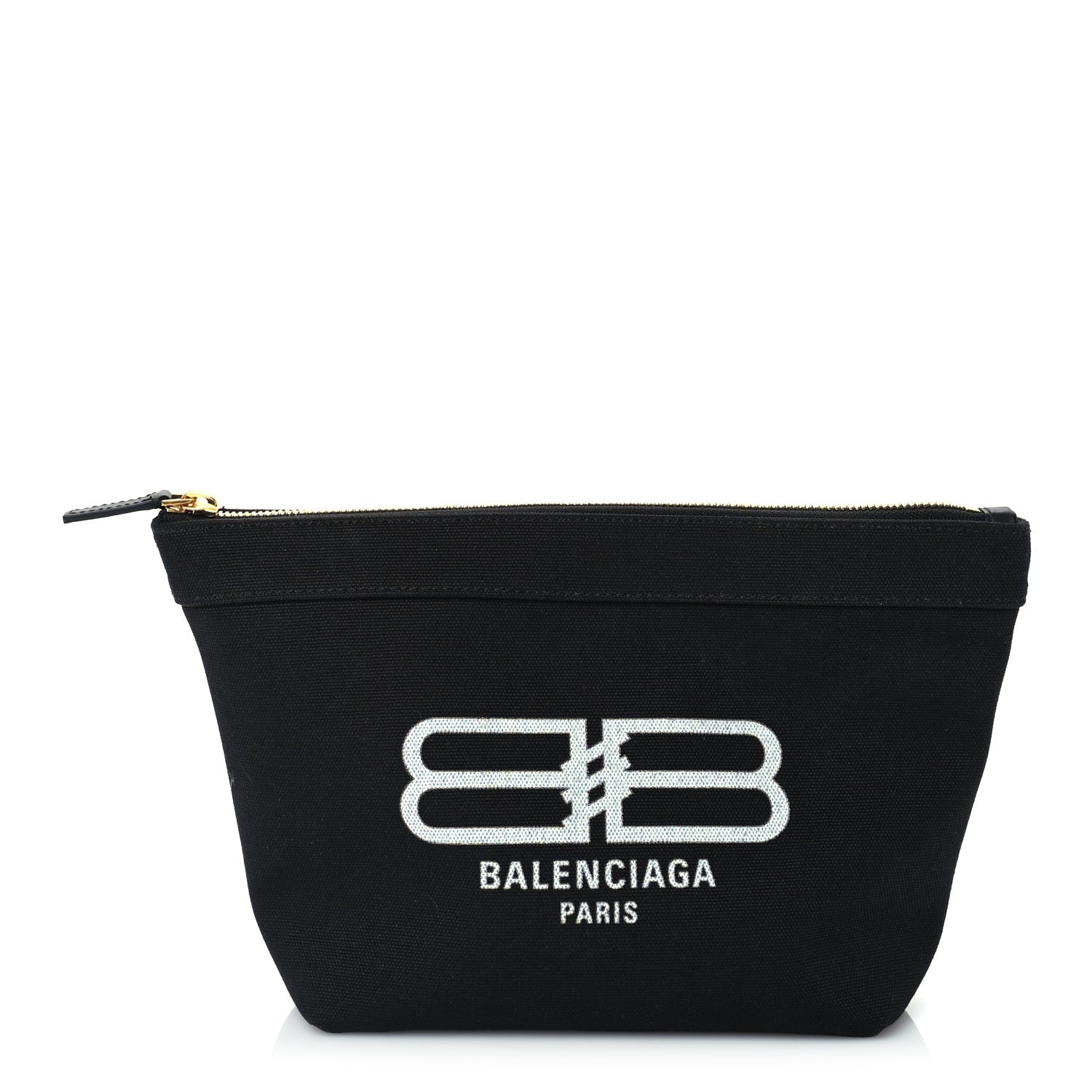 Balenciaga Canvas BB Monogram Medium Jumbo Pouch  Black 1 of 8