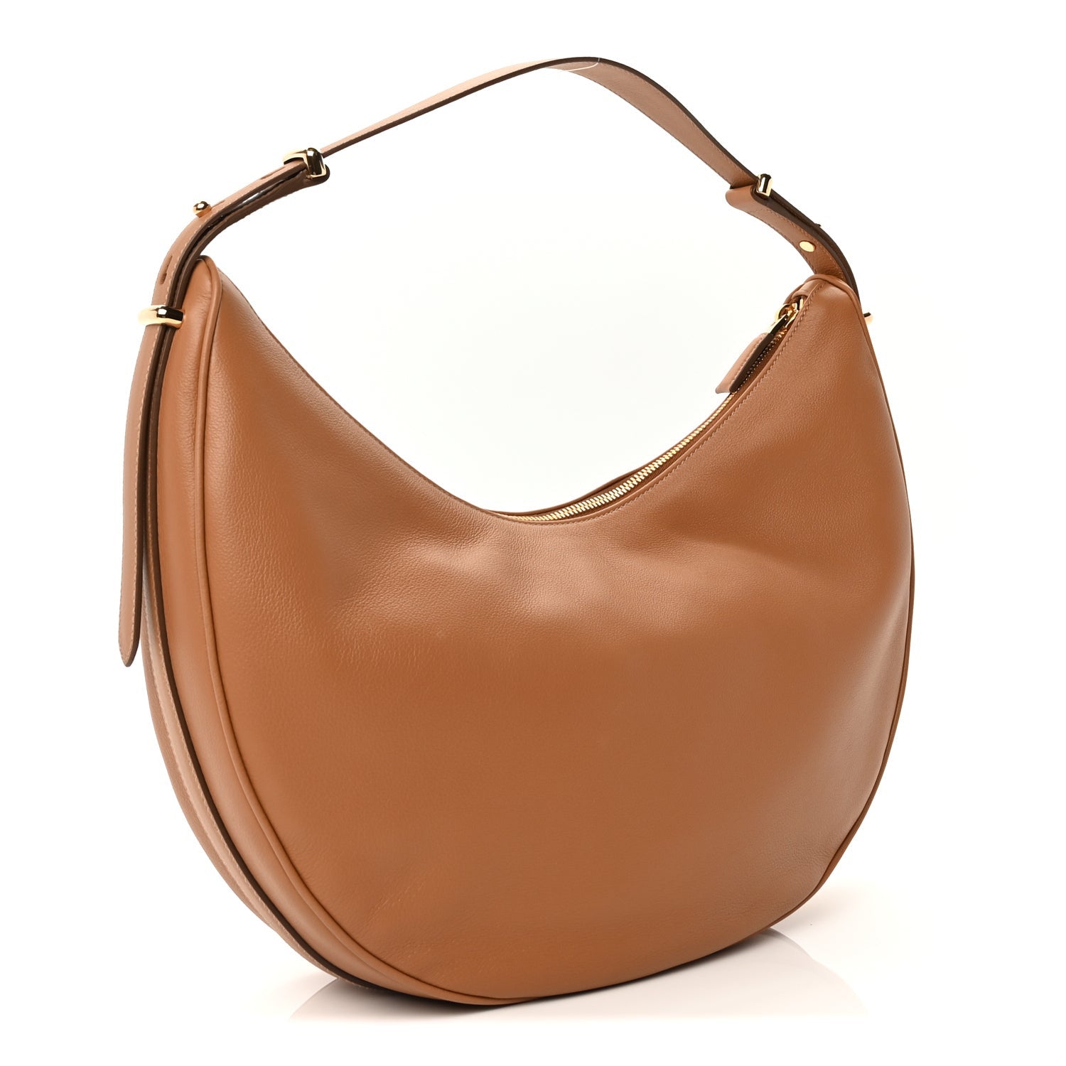 Prada Soft Calfskin Large Shoulder Bag  Caramel 2 of 8
