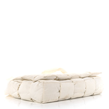 Bottega Veneta Nylon Intrecciato Padded Tech Maxi Cassette Bag White 4 of 15