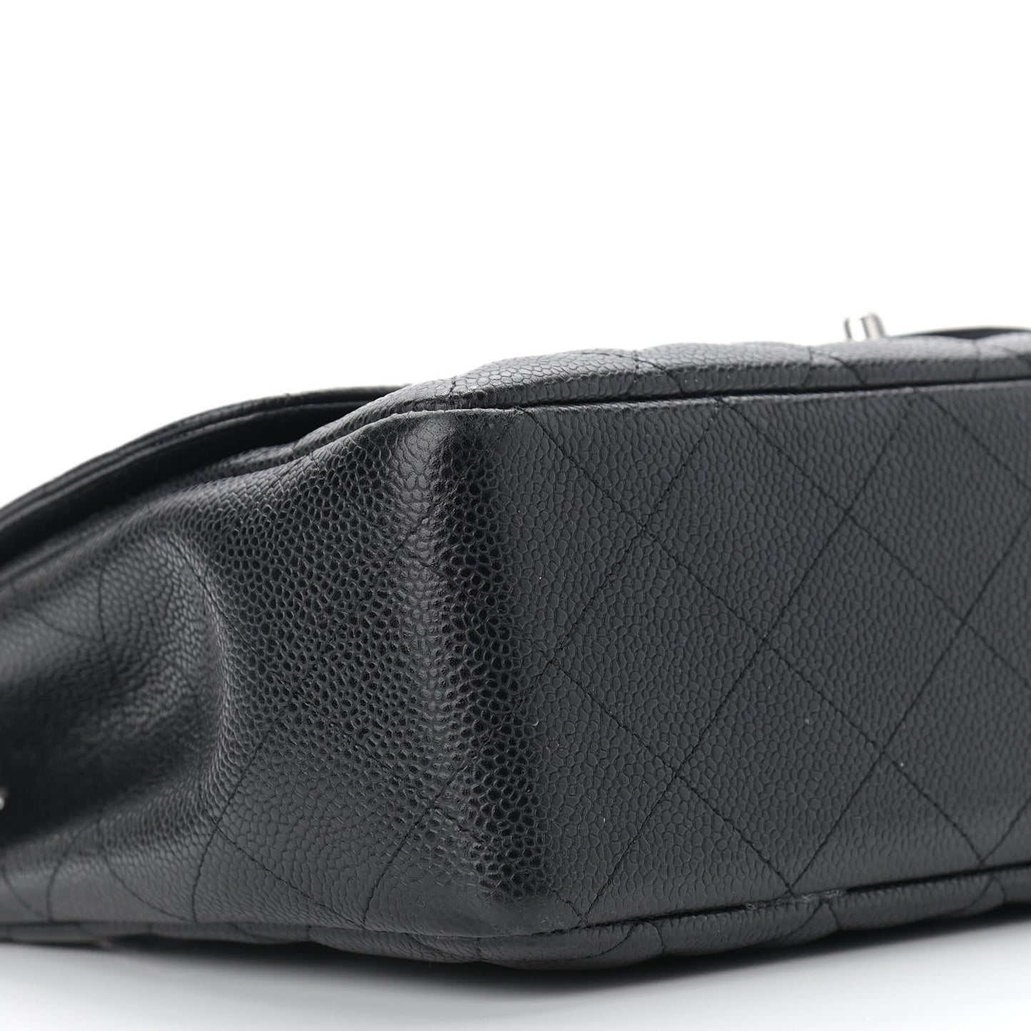 Caviar Quilted Jumbo Single Flap Black