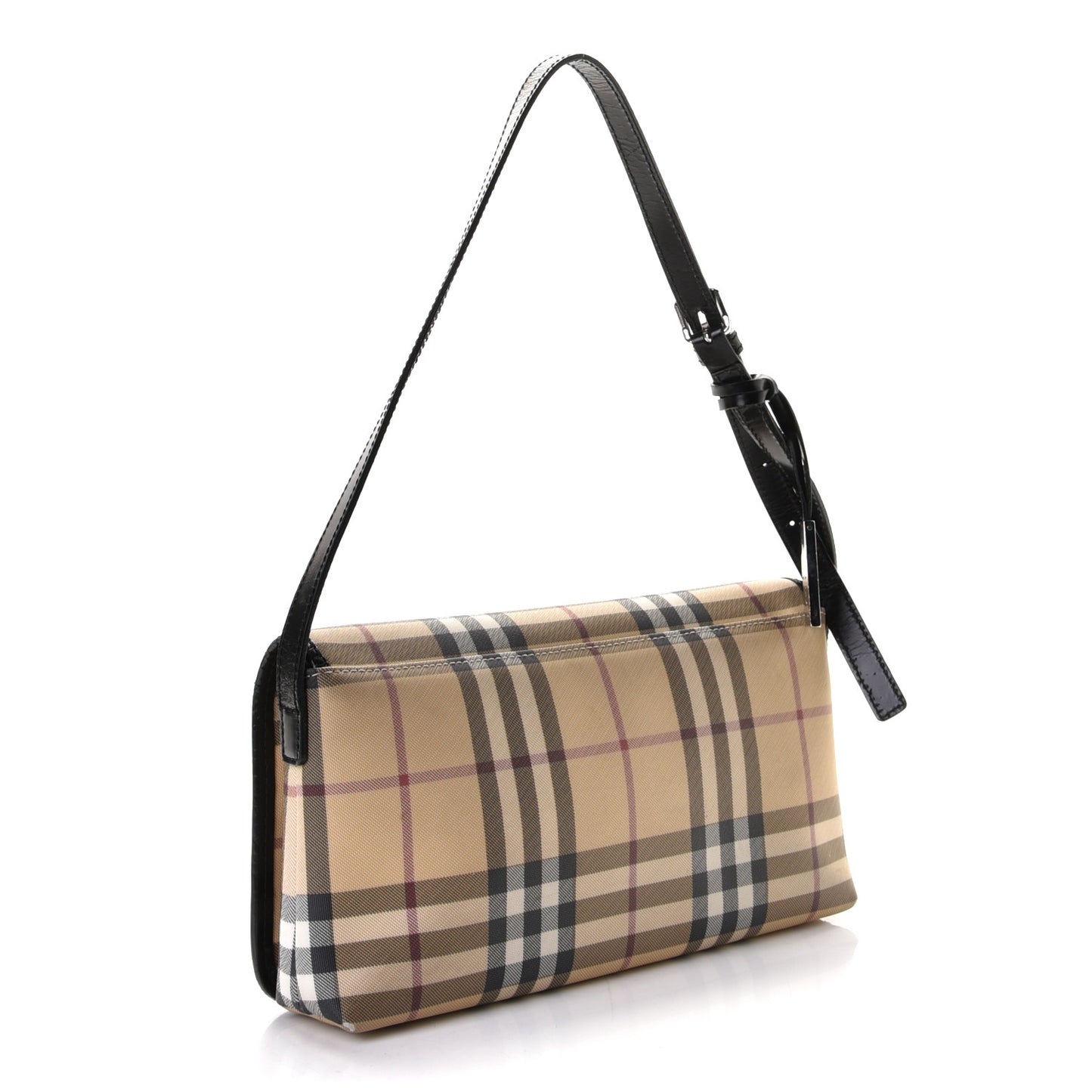 House Check Shoulder Bag Black