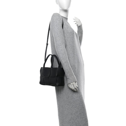 Bottega Veneta Nappa Maxi Intrecciato Mini Arco Tote Black 2 of 7