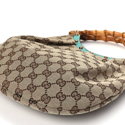 Gucci Monogram Small Bamboo Handbag Turquoise 8 of 8