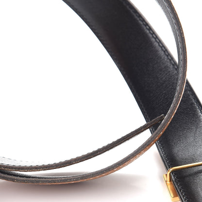 Hermes Box Togo 24mm Mini H Belt Black Gold 7 of 9