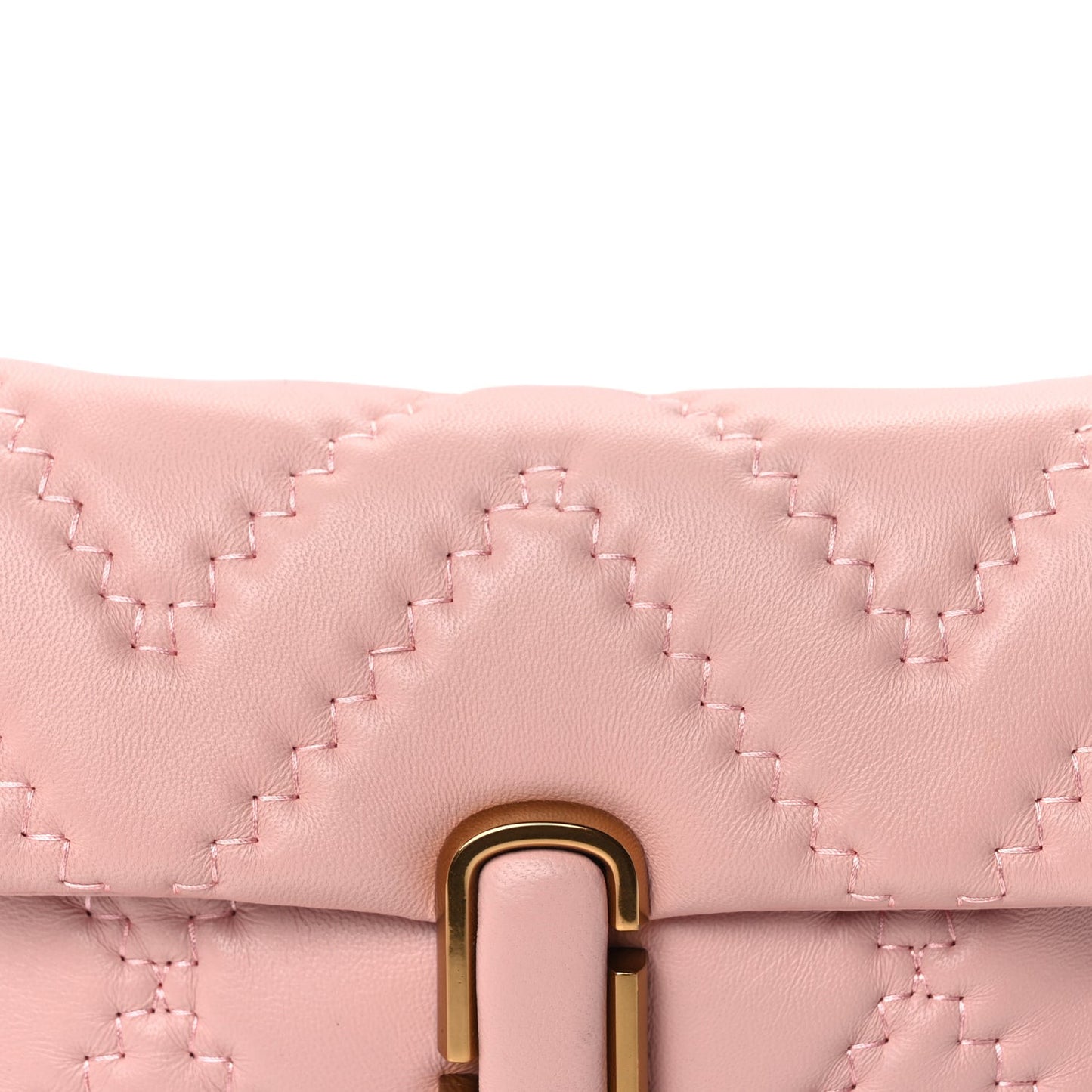 Lambskin Quilted Medium J Marc Shoulder Bag Rose