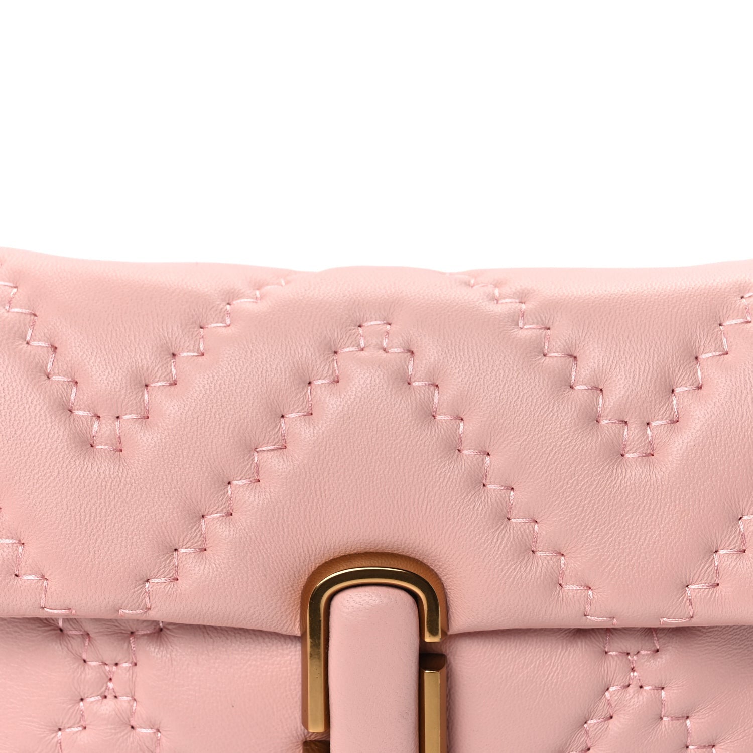 Marc Jacobs Lambskin Quilted Medium J Marc Shoulder Bag Rose 6 of 7