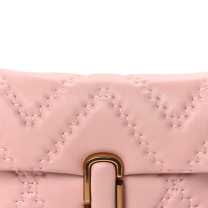 Marc Jacobs Lambskin Quilted Medium J Marc Shoulder Bag Rose 6 of 7