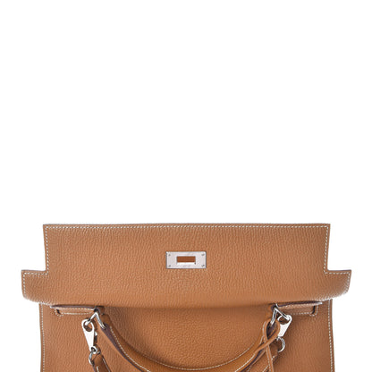 Hermes Chevre De Coromandel Kelly Sellier 32 Gold 9 of 38