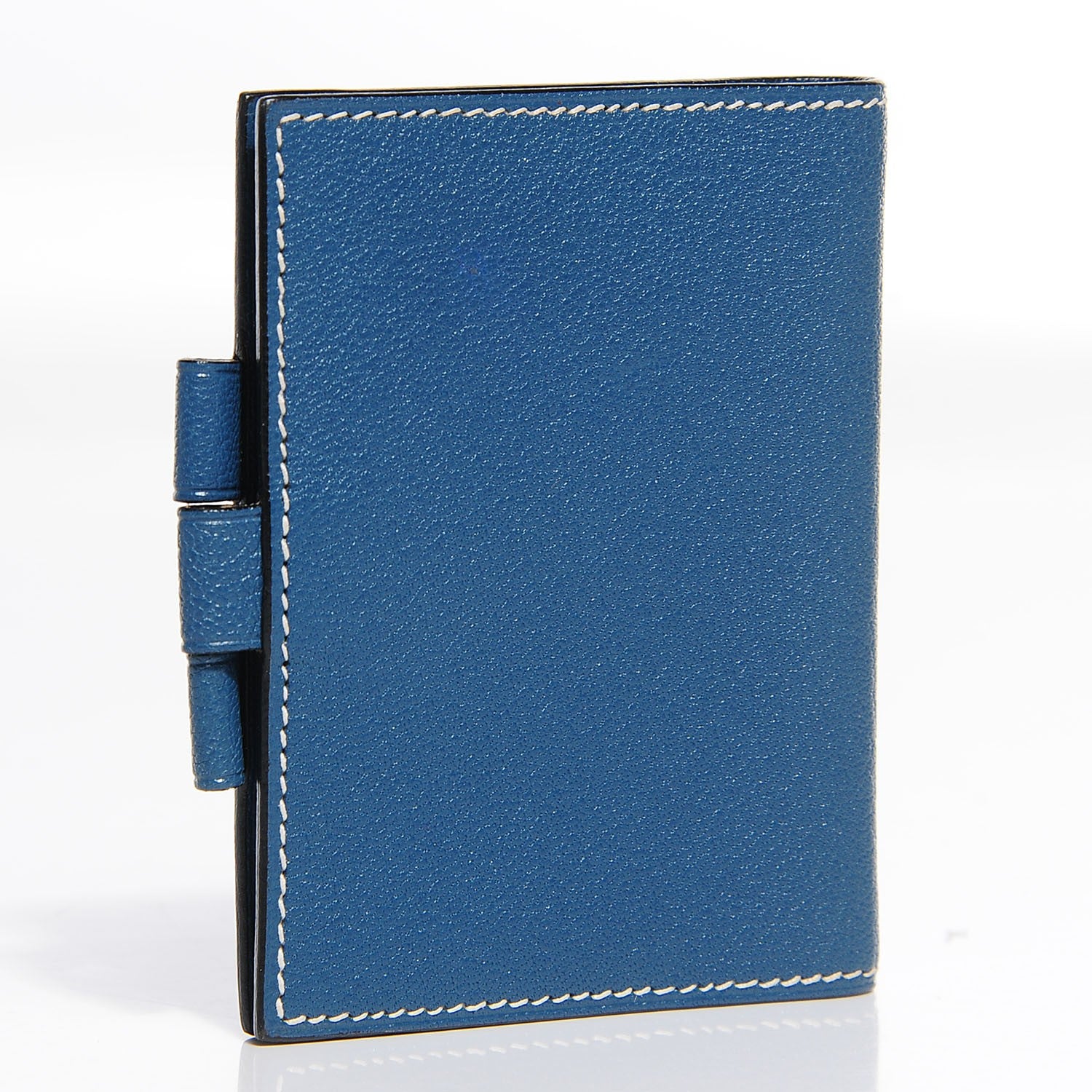 Hermes Chevre Mysore Vision Mini Agenda Cover Blue Jean 3 of 7