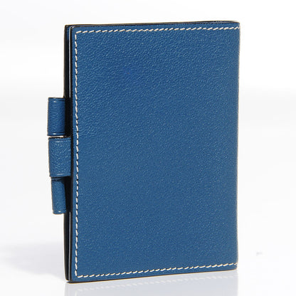 Hermes Chevre Mysore Vision Mini Agenda Cover Blue Jean 3 of 7