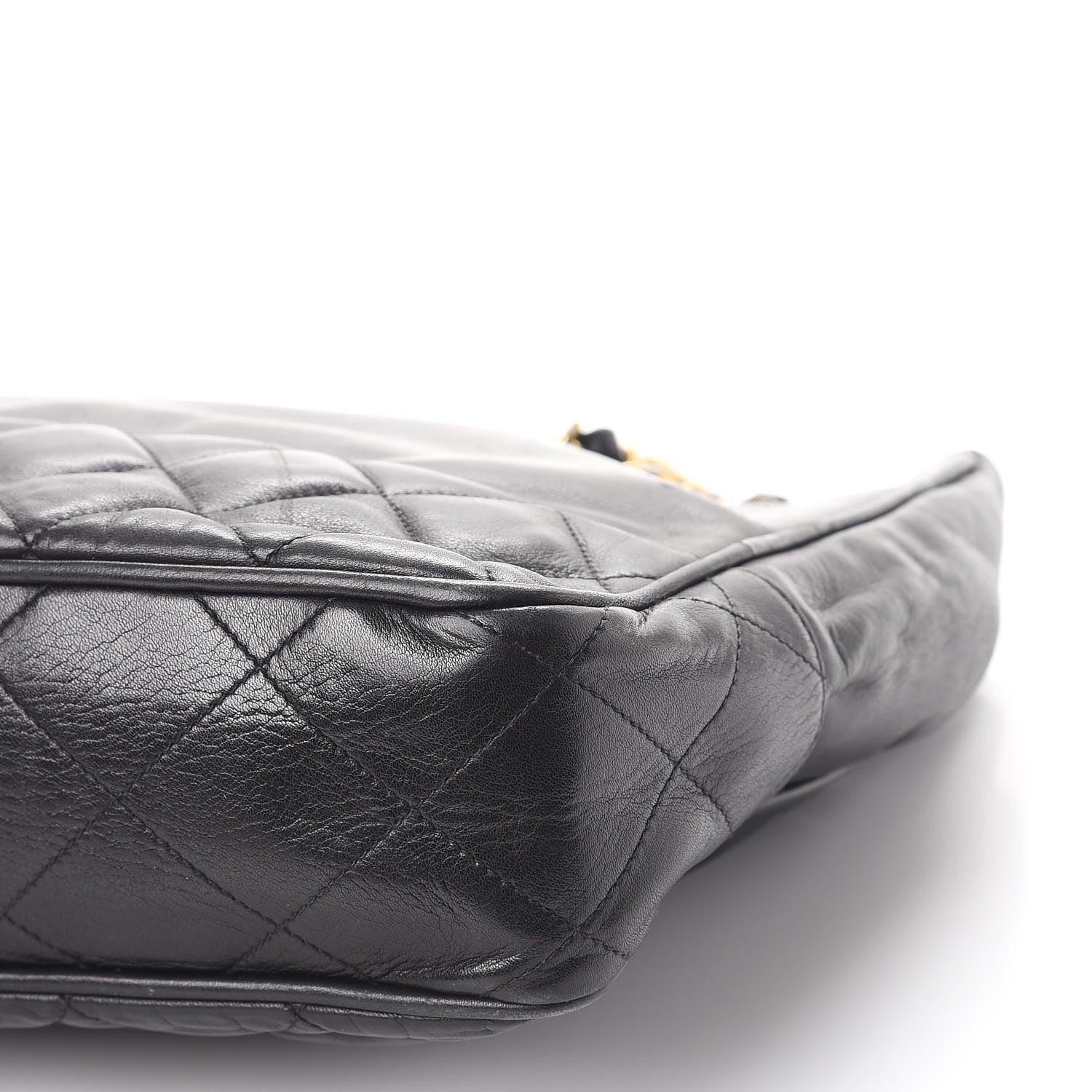 Chanel Lambskin Quilted Shoulder Bag Black 14 of 14