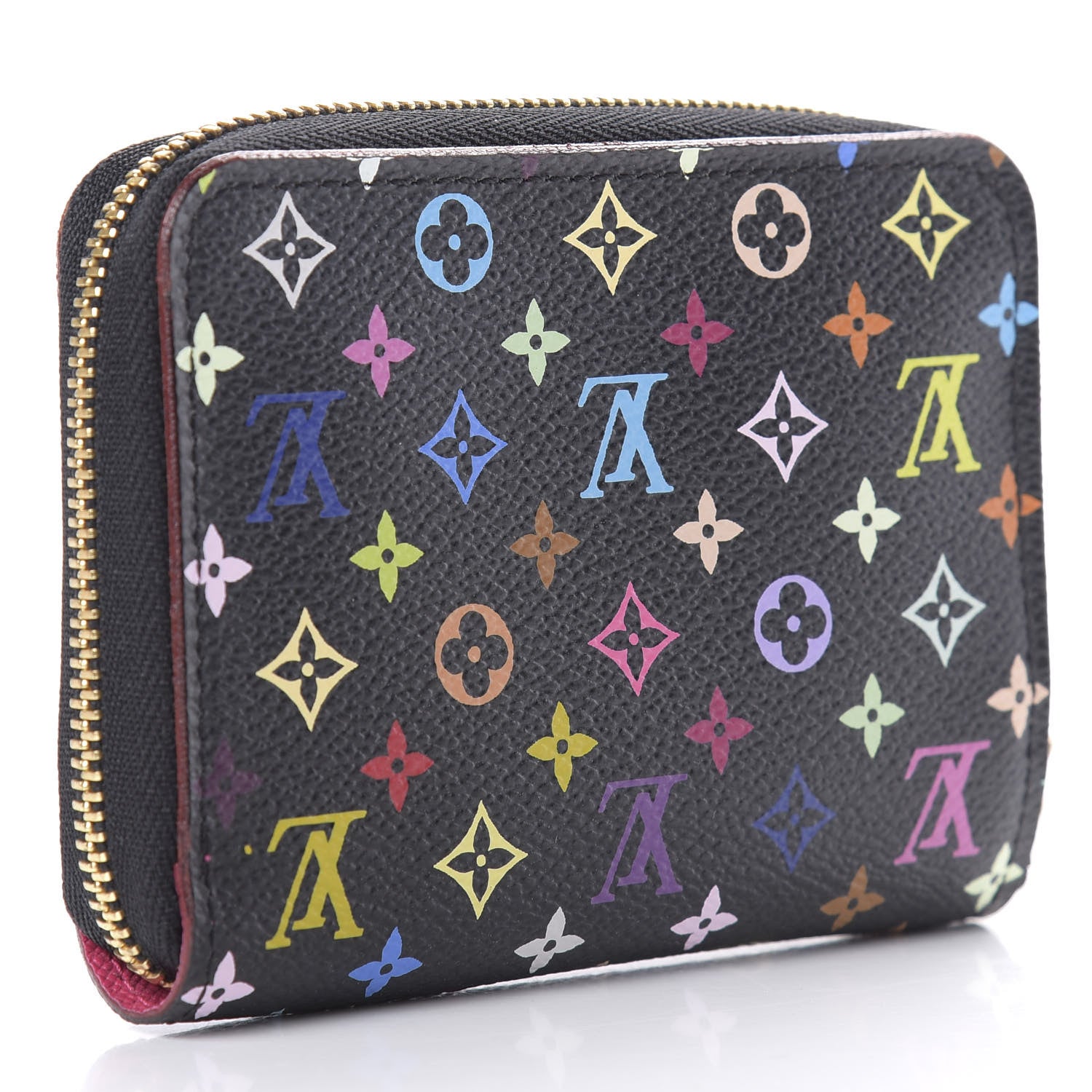 Louis Vuitton Monogram Multicolor Zippy Coin Purse Black Grenade 3 of 8