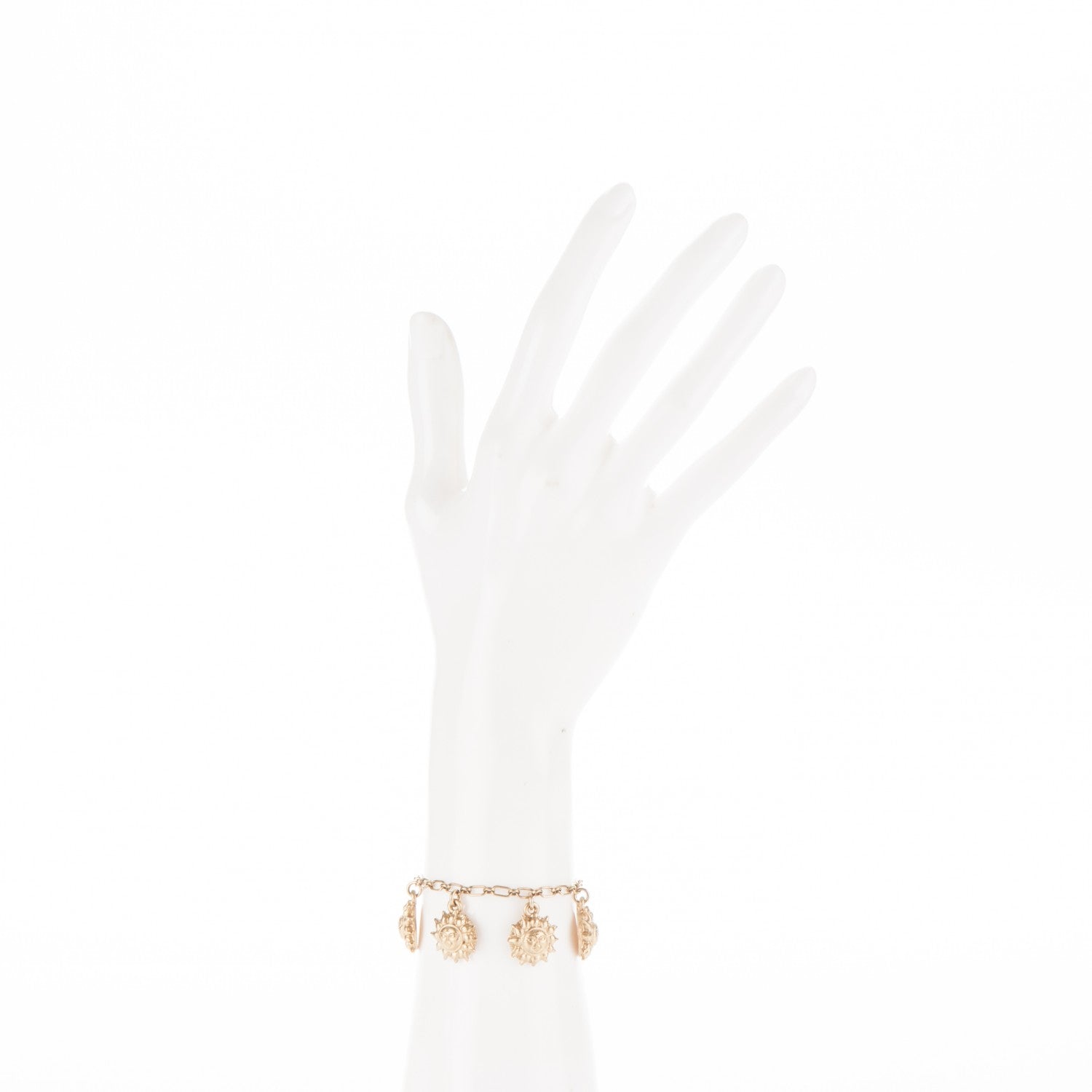 Chanel Sun Medallion Charm Bracelet Gold 2 of 4