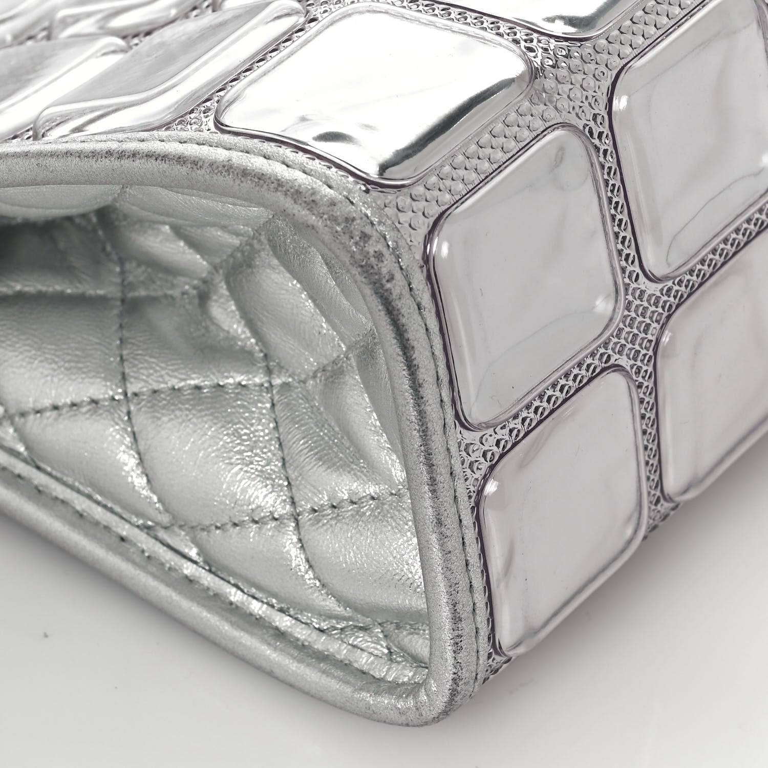 Chanel Vinyl Ice Cube Pochette 8 of 12