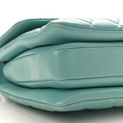 Chanel Lambskin Quilted Small Trendy CC Flap Dual Handle Bag Light Blue 9 of 10