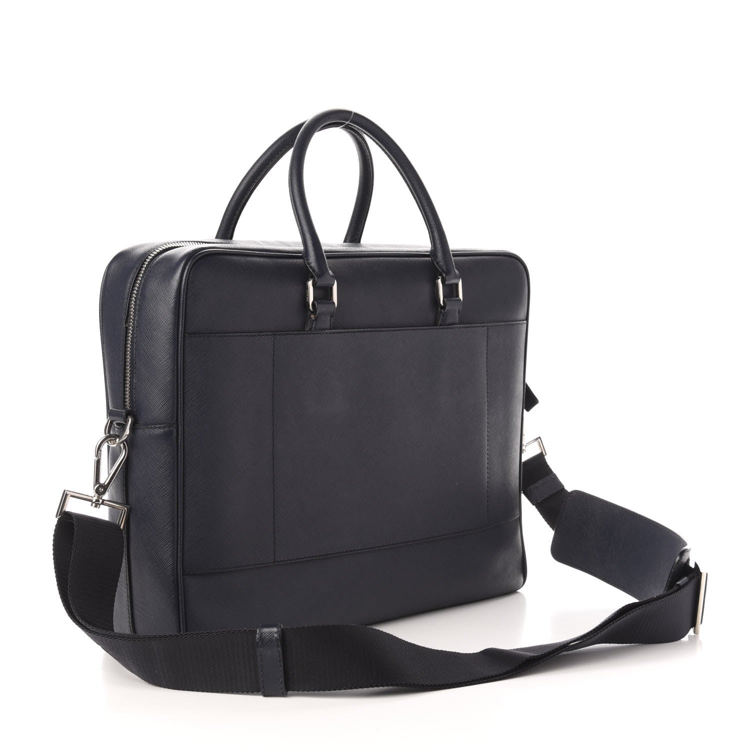 Prada Saffiano Travel Briefcase Baltico 4 of 11