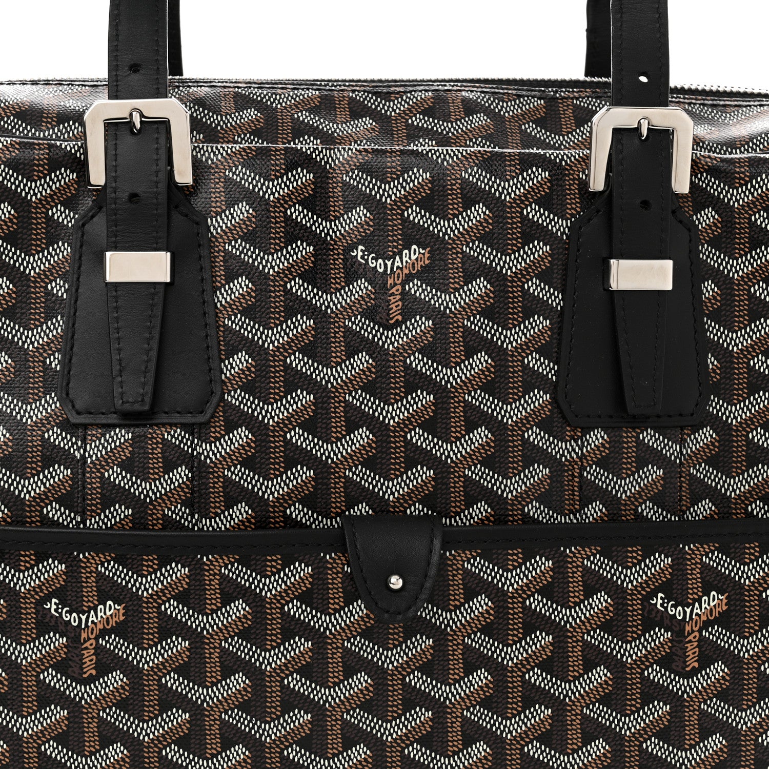 Goyard Goyardine Ambassade MM Briefcase Black 8 of 14