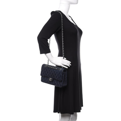 Chanel Caviar Quilted Medium Double Flap Navy 3 of 11