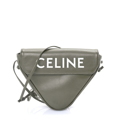 Celine Smooth Calfskin Triangle Crossbody Bag  Green 1 of 8