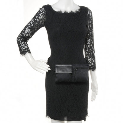 Gucci GG Monogram Double Pocket Belt Bag Black 2 of 9