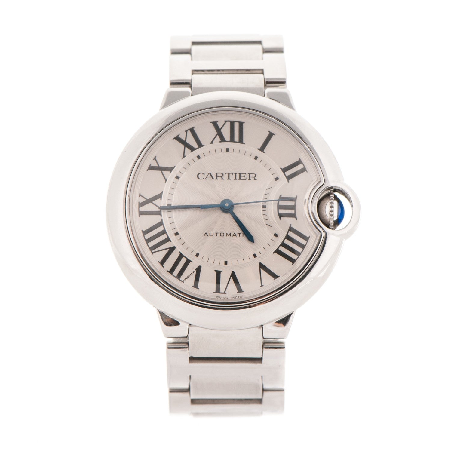 Cartier Stainless Steel 36mm Ballon Bleu De Automatic Watch 1 of 9