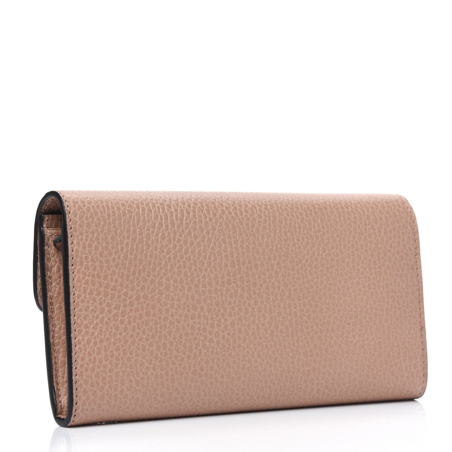 Dollar Calfskin Interlocking G Continental Wallet Camelia