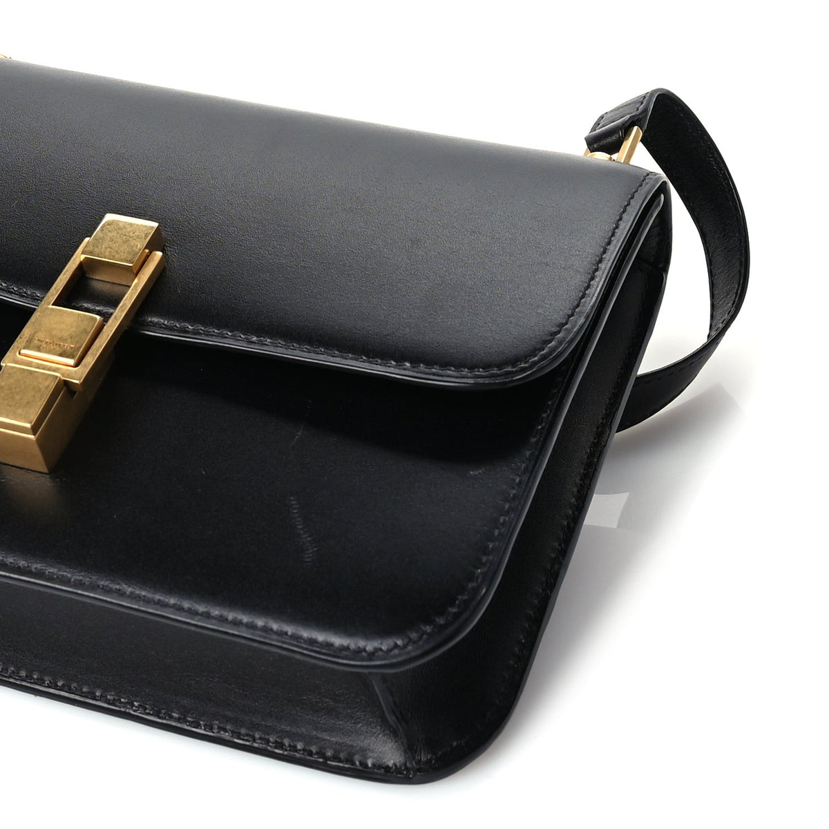 Saint Laurent Smooth Calfskin Carre Satchel Black 8 of 8