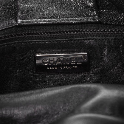 Chanel Metallic Goatskin Luxe Ligne Flap Black 6 of 9