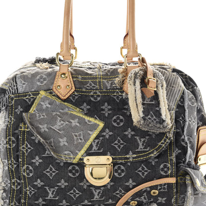 Louis Vuitton Denim Patchwork Bowly Black 11 of 11