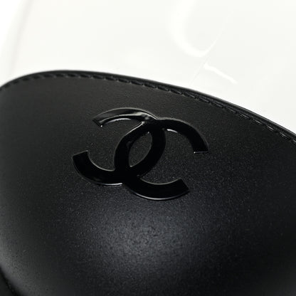 Chanel Rubber Rain Boots 39 Ivory Black 10 of 10