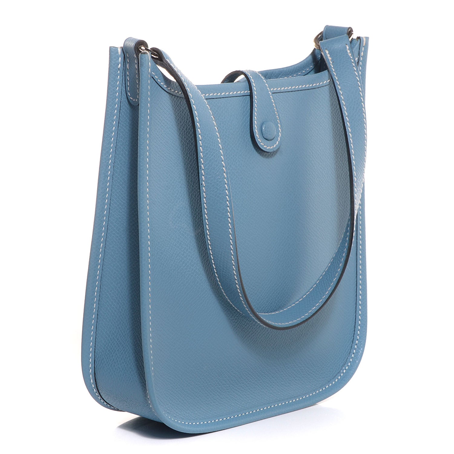 Hermes Veau Epsom Evelyne TPM Blue Jean 3 of 12