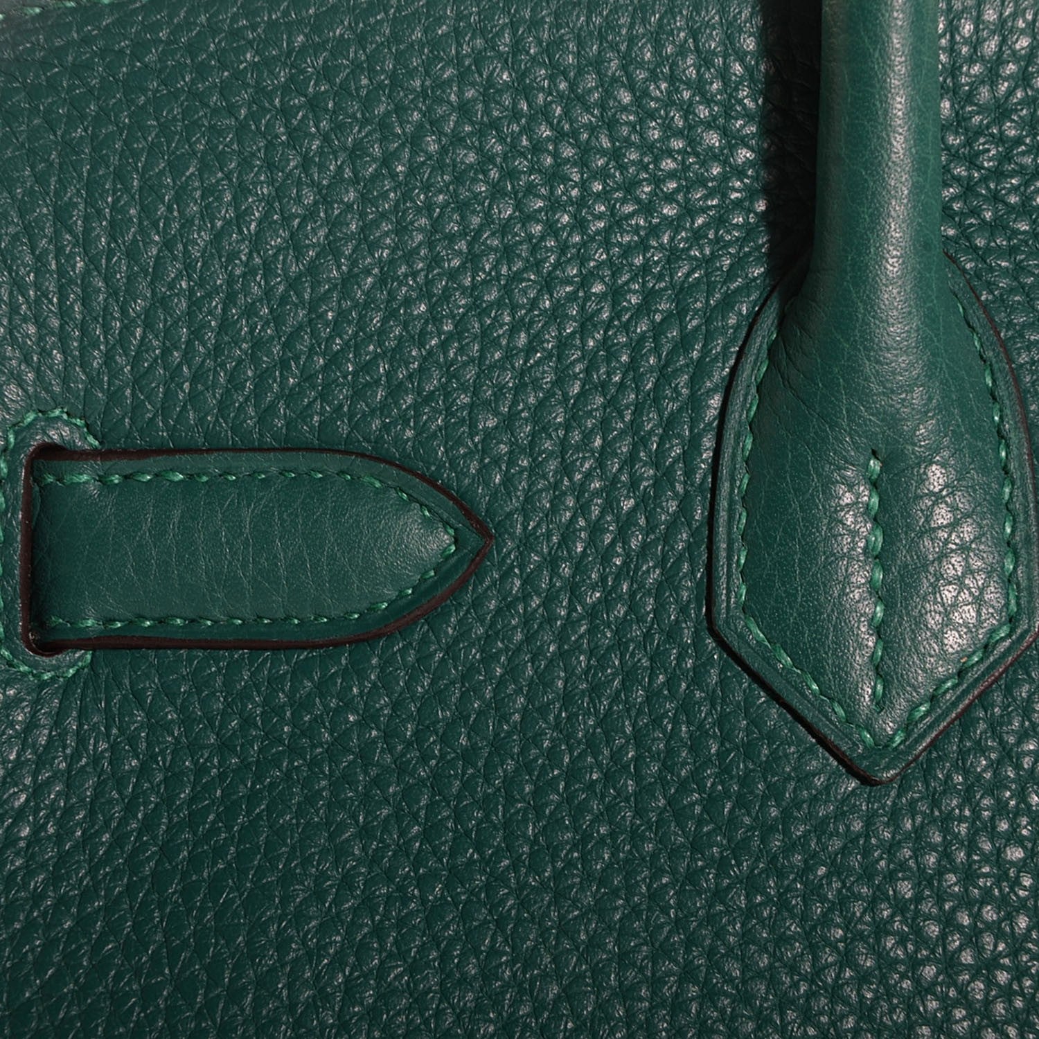 Hermes Taurillon Clemence Birkin 30 Malachite 16 of 19