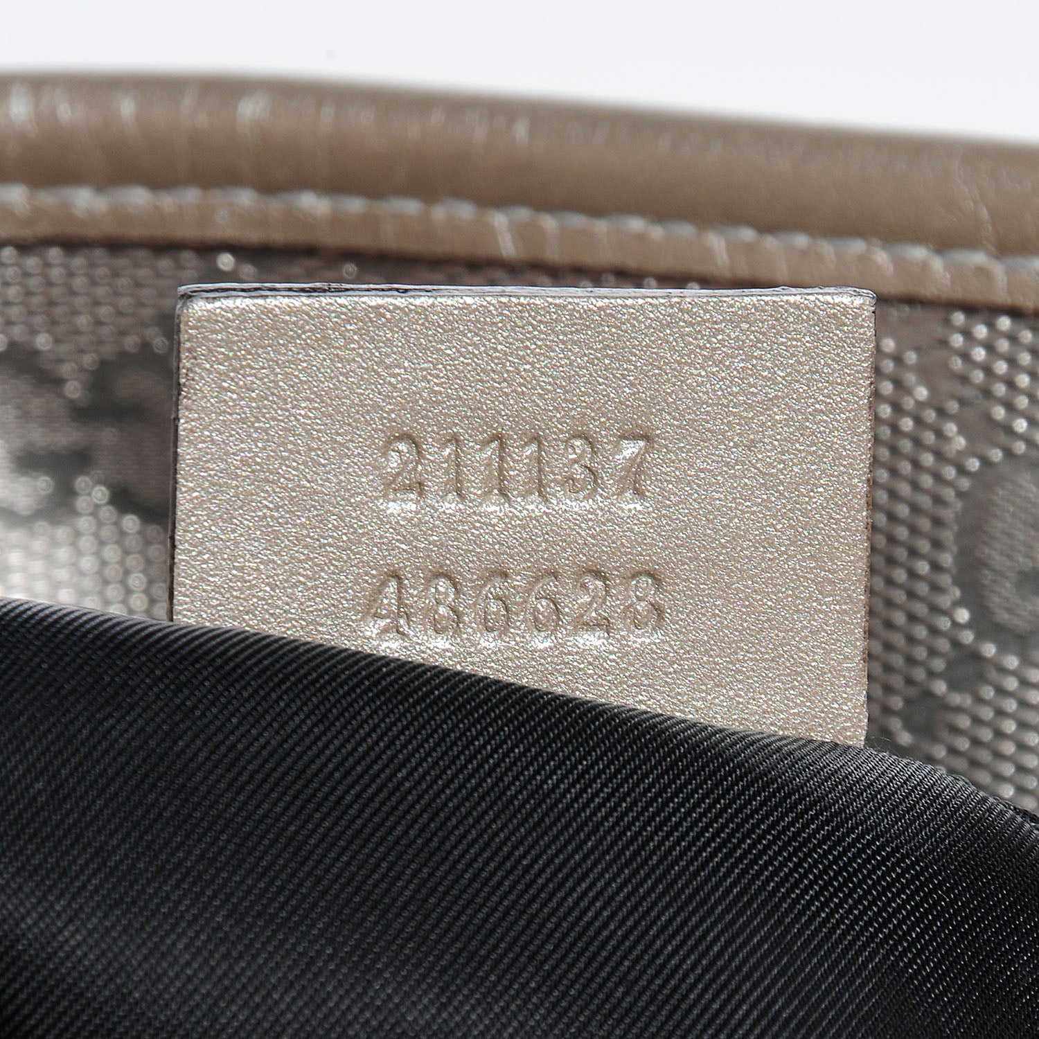 Gucci Imprime Monogram Medium Zippered Shopping Tote Silver 7 of 7