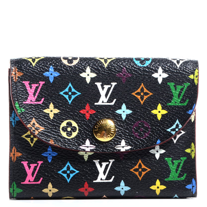 Louis Vuitton Monogram Multicolor Business Card Holder Black Grenade 1 of 8