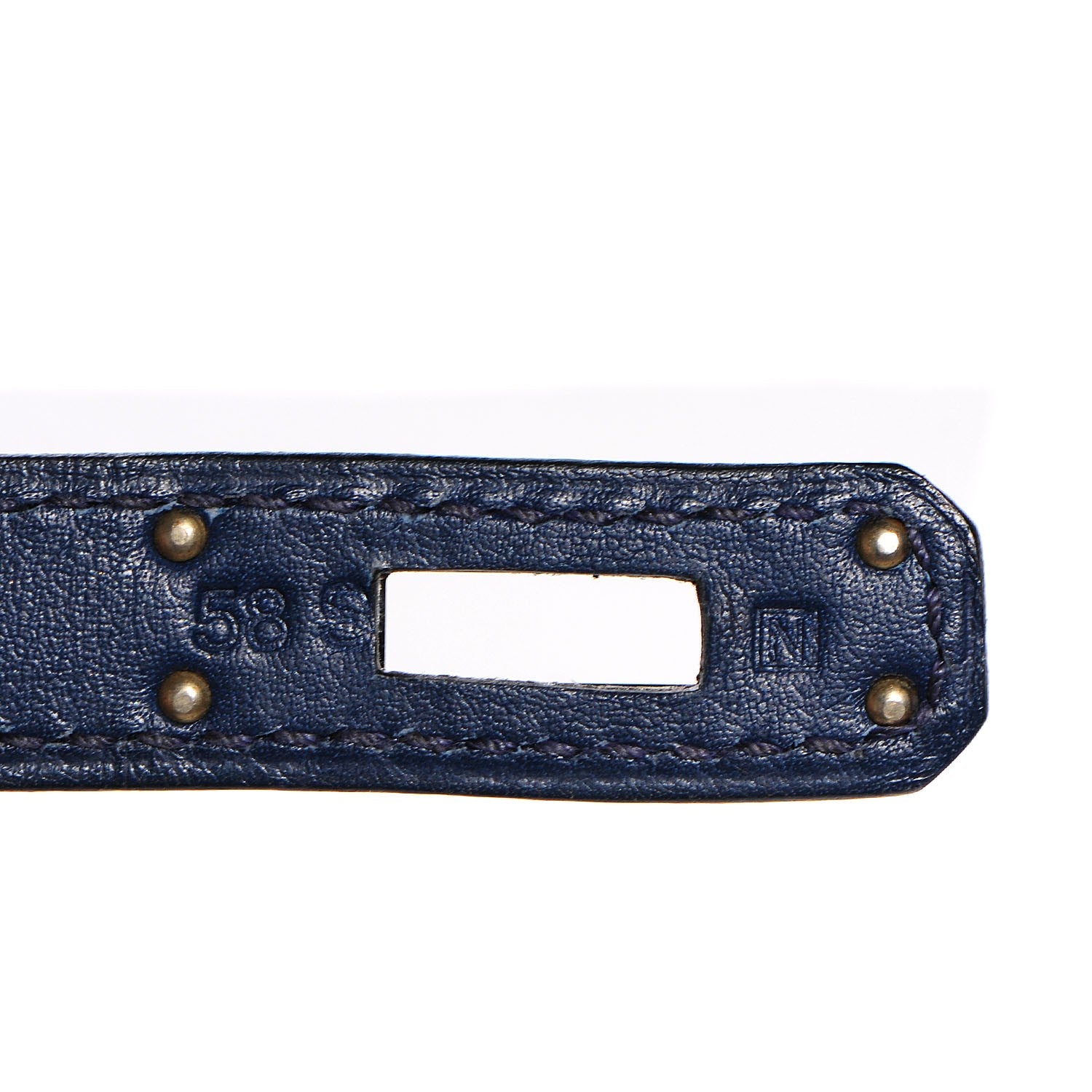 Hermes Swift Kelly Cut Clutch Pochette Bleu De Malte 9 of 17