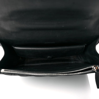 Versace Nappa Quilted Virtus Top Handle Shoulder Bag Grey 5 of 12