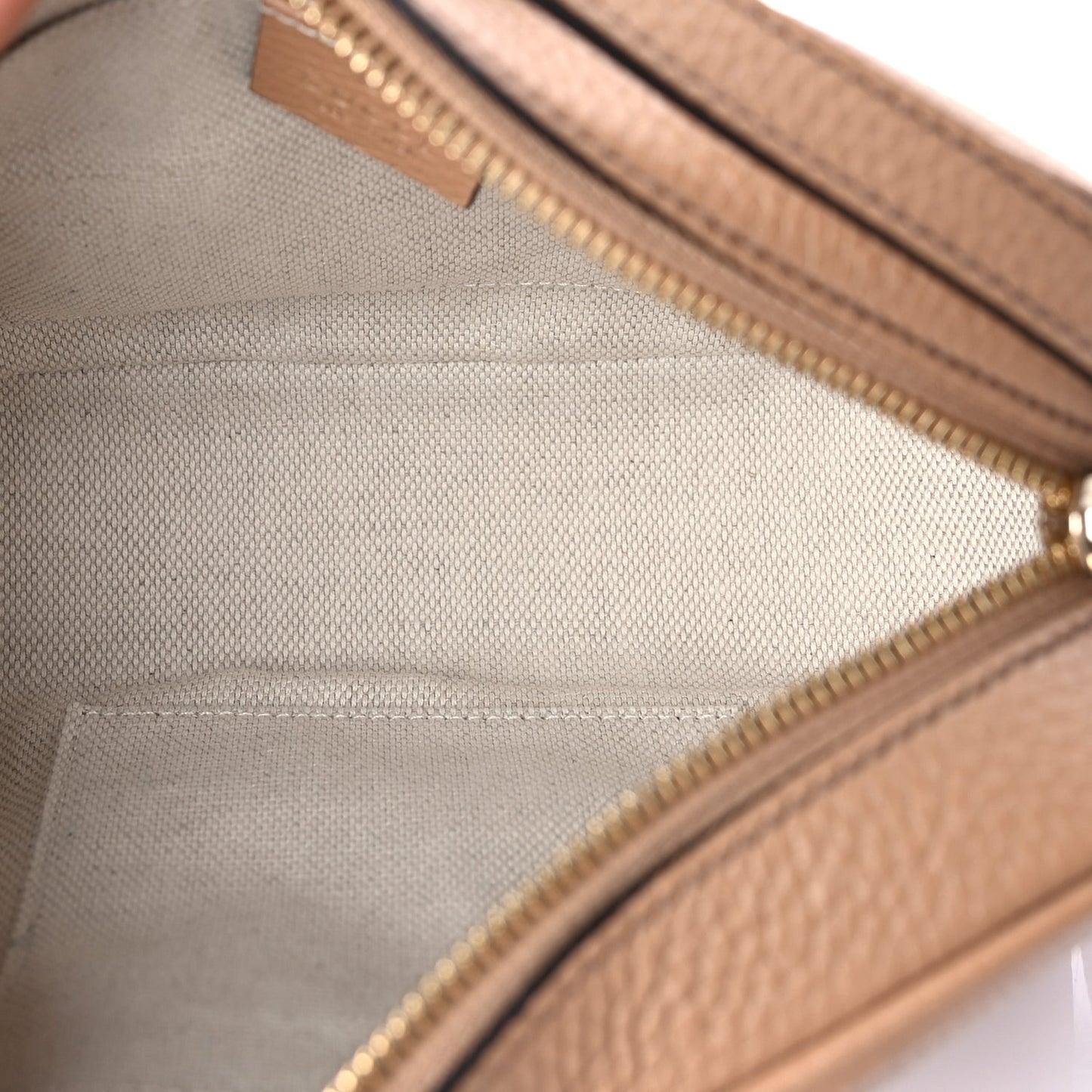 Pebbled Calfskin Small Soho Disco Bag Rose Beige