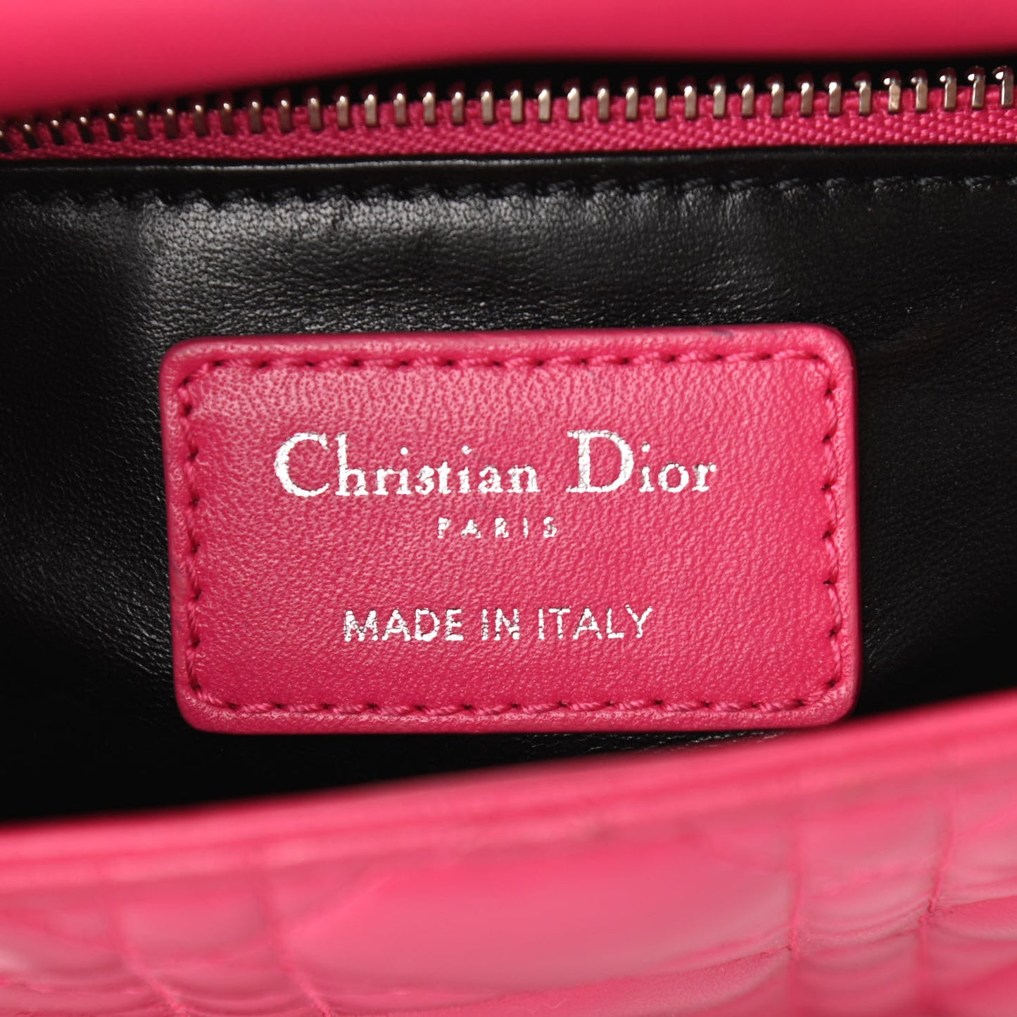Lambskin Cannage Mini Lady Dior Multicolor
