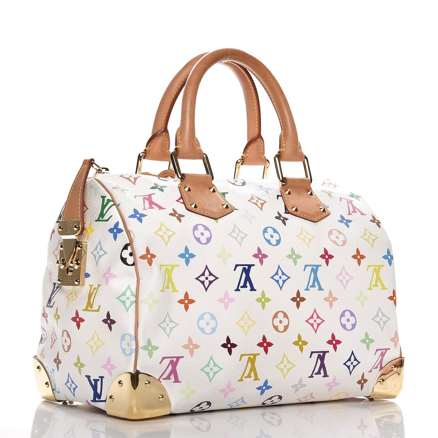 Monogram Multicolor Speedy 30 White