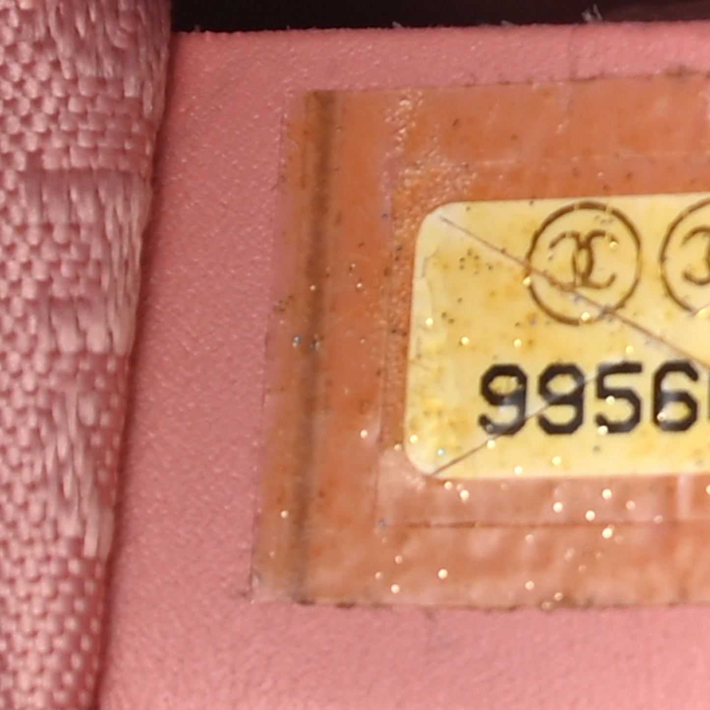 Caviar Square Stitched Bowler Pink