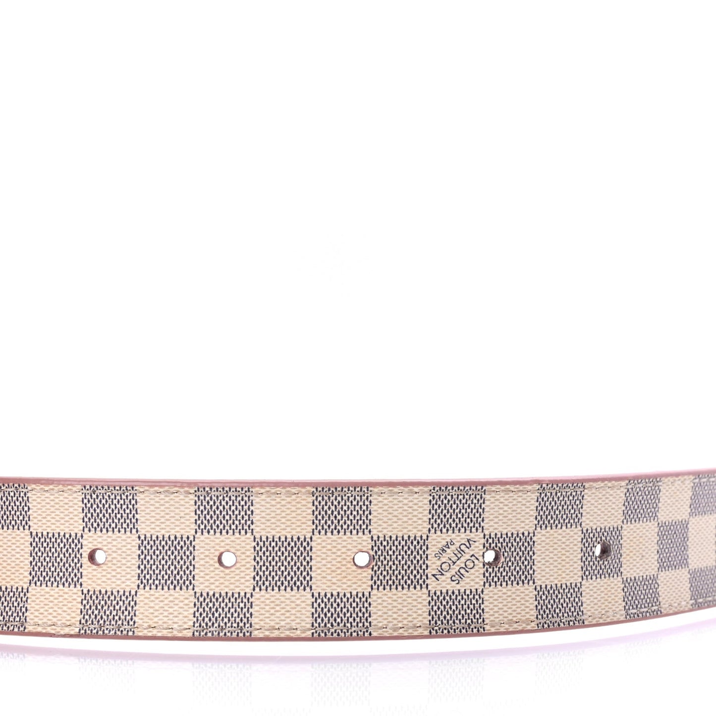 Damier Azur 30mm LV Initiales Reversible Belt 80 32 Pink