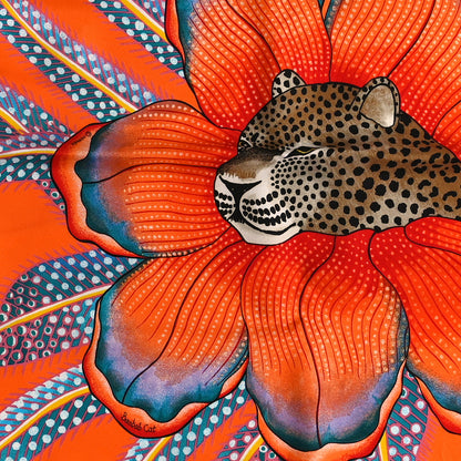 Hermes Silk Baobab Cat Scarf 45 3 of 3