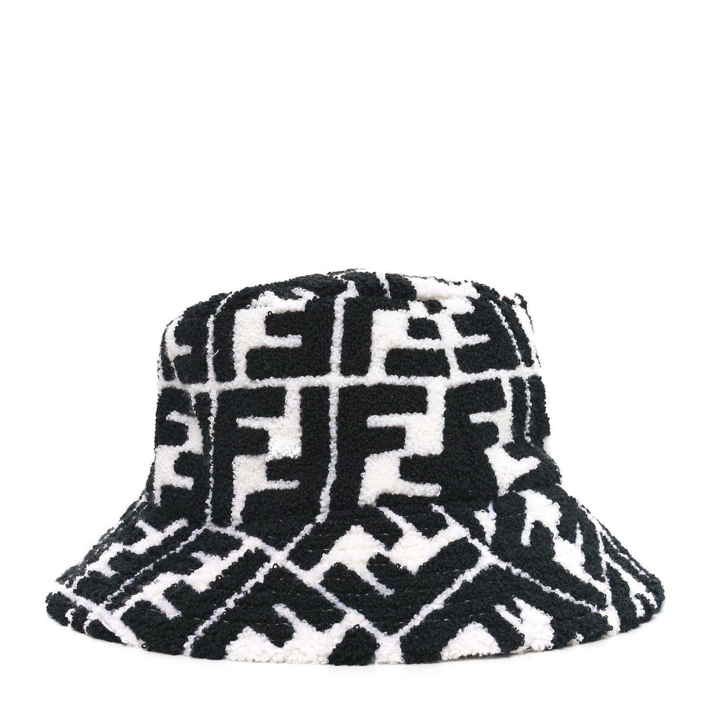 Terrycloth FF Bucket Hat S White Black
