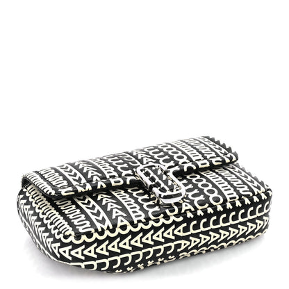 Marc Jacobs Calfskin The Monogram J Marc Shoulder Bag Black White 3 of 7