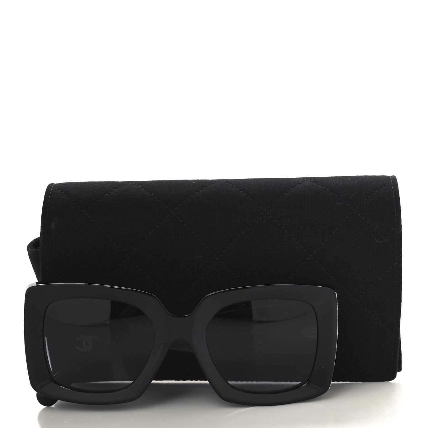 Acetate Rectangle Sunglasses 5435 Black