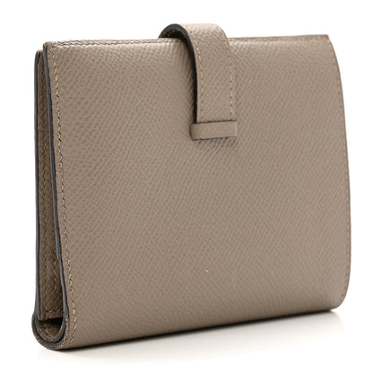 Hermes Epsom Bearn Compact Wallet Gris Asphalte 3 of 9