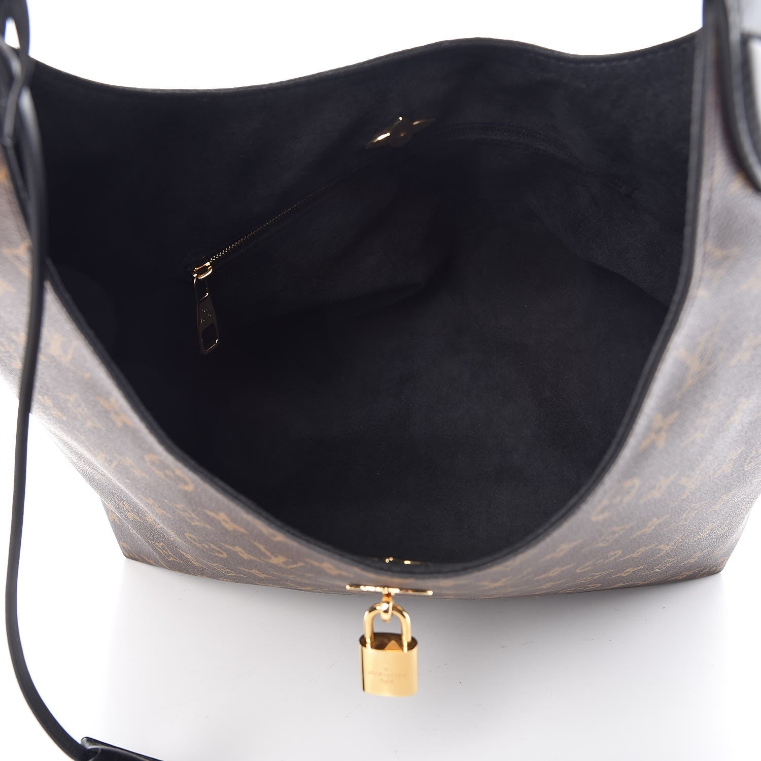 Louis Vuitton Monogram Flower Hobo Black 5 of 8