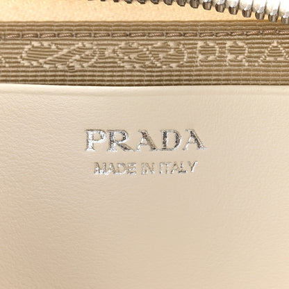 Prada Saffiano Mini Triangle Crossbody Pouch White 6 of 13