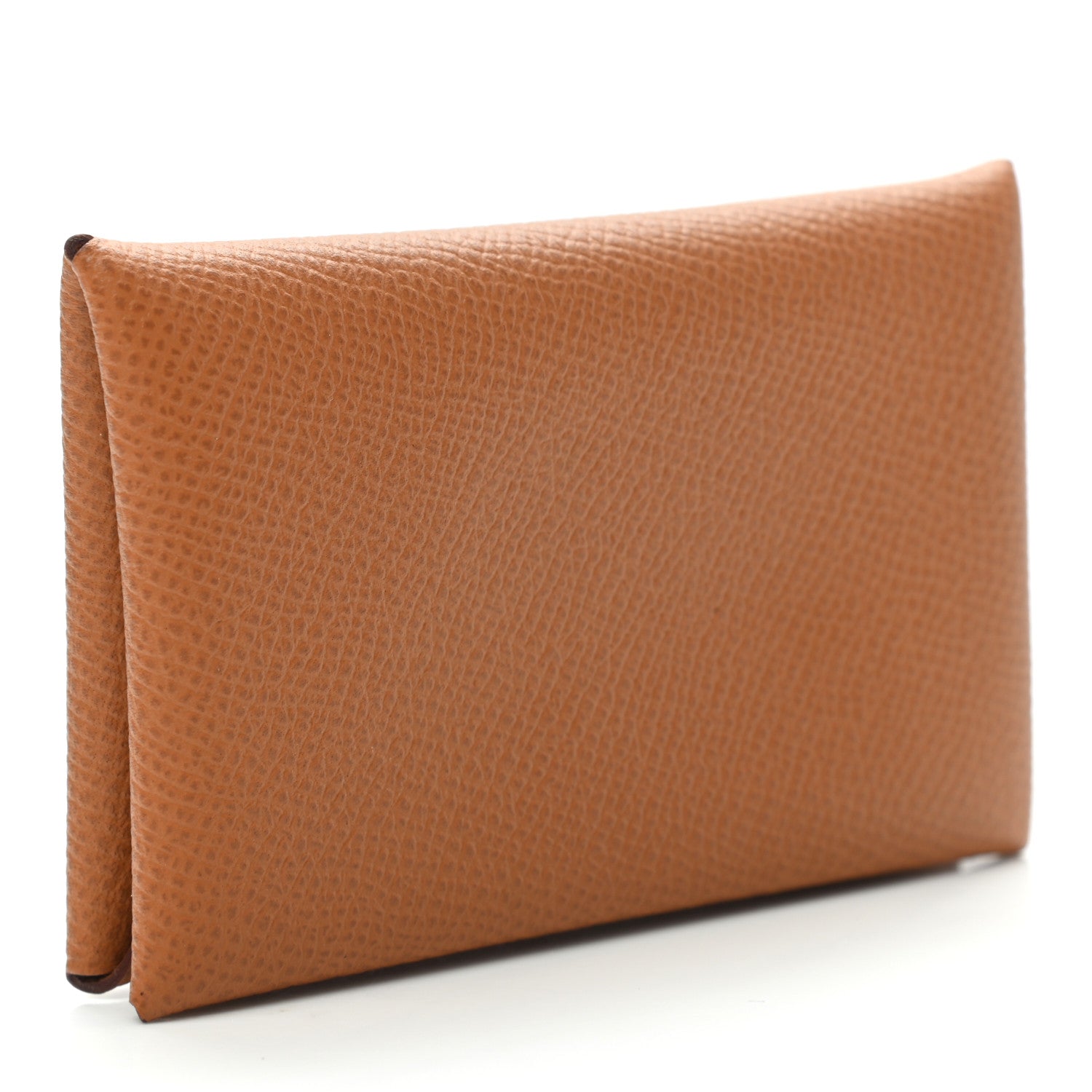 Hermes Epsom Calvi Card Case Gold 3 of 8