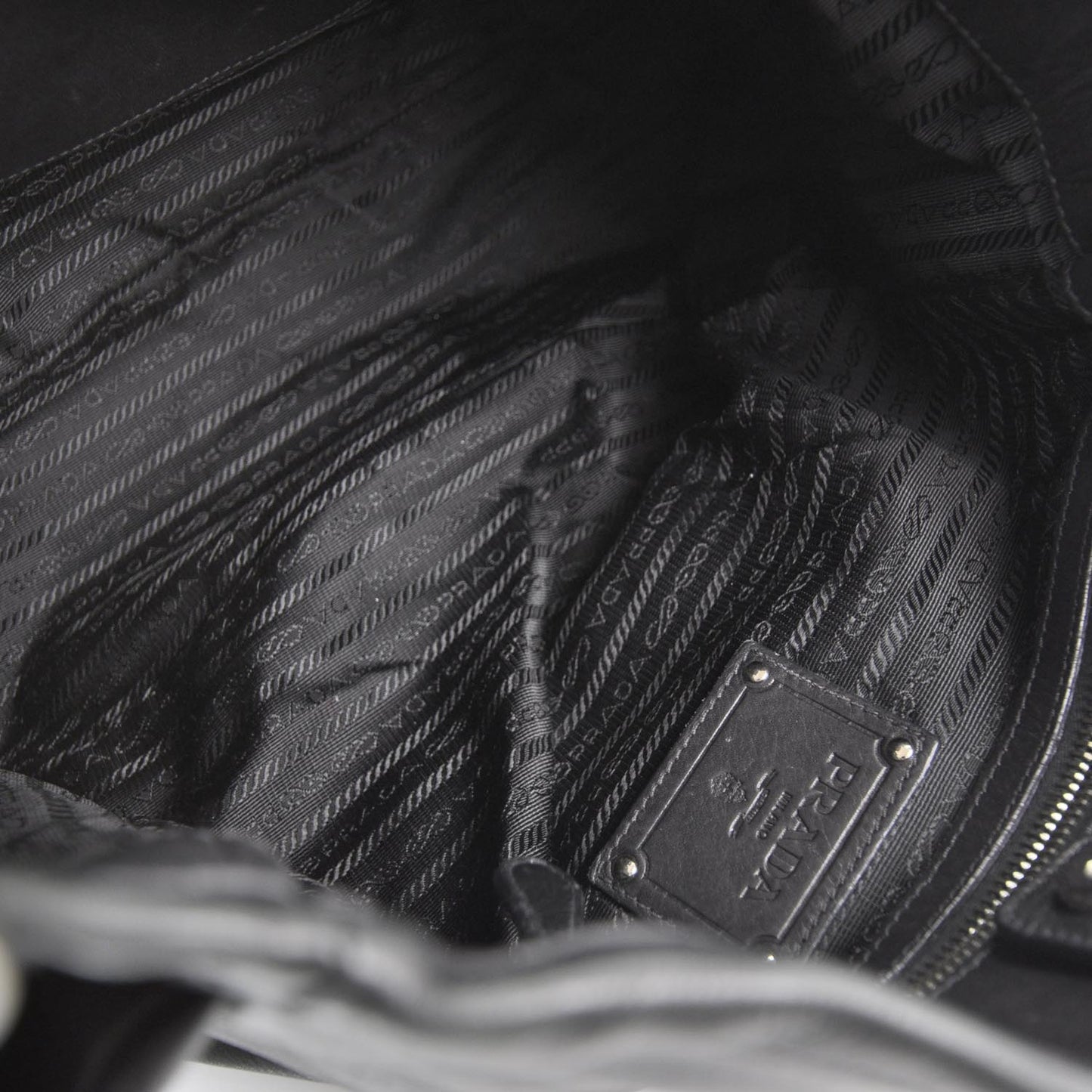 Calfskin Leather Hobo Bag Nero Black